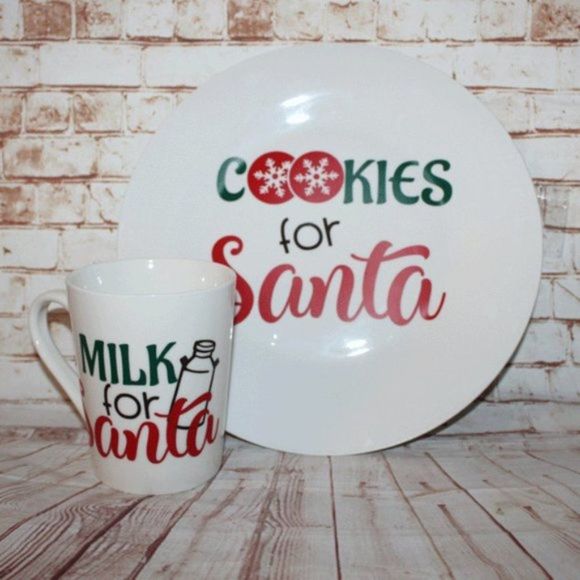 Other - Cookies and Milk for Santa Plate and Mug Set